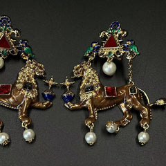 Vintage Animal Cartoon Multi Element Earrings