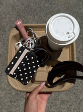 Kiss Of Life Cardholder Black Polka