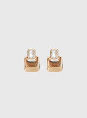 Luminary Diamante Detail Earrings Gold