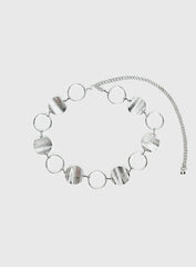 Dawna Circle Belt Silver