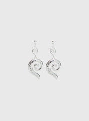 Top Of Mind Swirl Earrings Silver