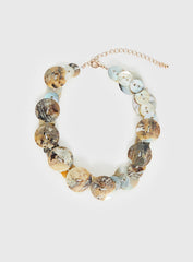 Brealle Button Necklace Multi