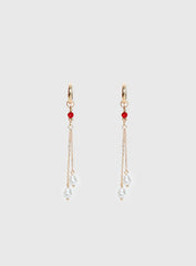What Is Life Dangly Earrings Gold