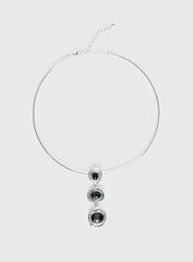 Fever Dream Pendant Necklace Silver / Black