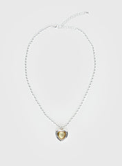 Wishes Granted Dainty Pendant Necklace Silver / Yellow