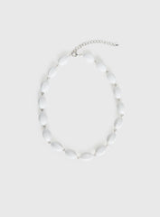 Liviya Beaded Necklace White