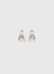 Film Noir Earrings Silver