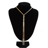 Woven Flat Snake Chain Necklace