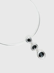 Fever Dream Pendant Necklace Silver / Black