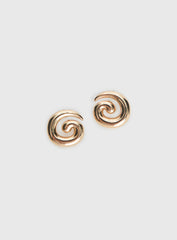 Sold On You Spiral Earrings Gold