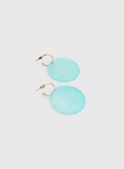 Cheriosa Shell Earrings Blue