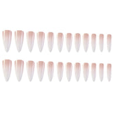 Gradient Long Drop-Shaped Nail Patch
