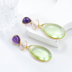 Water Drop Morandi Color Earrings