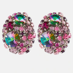 Round Crystal Ear Clip