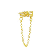 Geometric Hoop Ear Bone Clip Earrings