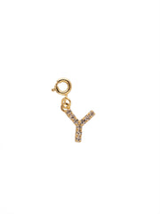 "Y" Initial Charm - CFB25BGCRY