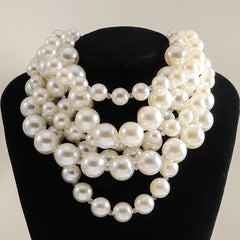 Pre Order: Bohemian Handmade Beaded Multilayer Pearl Necklace