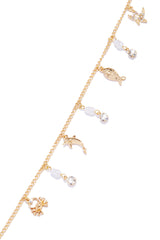 Olina Charm Anklet - Gold