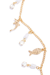 Olina Charm Anklet - Gold