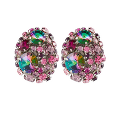 Round Crystal Ear Clip