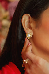 Aleida Heart Shape Earring - Gold