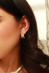 Annika Gold Dipped Earring - Gold