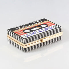 Pre Order: Bejeweled Cassette Tape Evening Bag