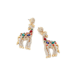 Pre Order: Bejeweled Giraffe Drop Earrings