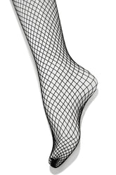 Maddy Fishnet Tights - Black
