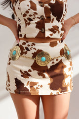 Avery Pendant Chain Belt - Gold