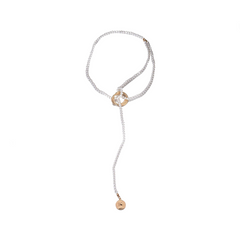 Vintage Long Tassel Pearl Pendant Necklace