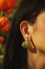 Julianna Triangle Statement Earring - Gold