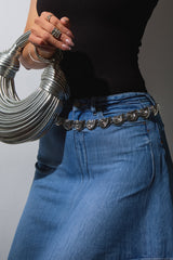 Leilani Sea Shell Chain Belt - Silver