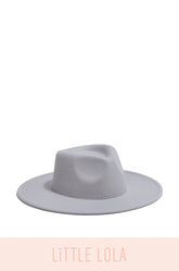 Mini Primavera Kids Flat Brim Hat - Light Blue
