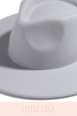 Mini Primavera Kids Flat Brim Hat - Light Blue
