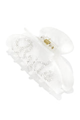 Special Day Embellished Hair Clip - White