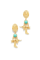 Rodeo Time Dangle Earring - Gold