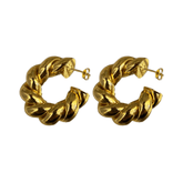 Rope Hoops Stud Earrings