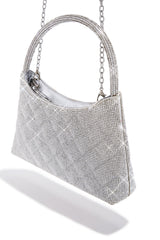Bella Embellished Handbag - Silver