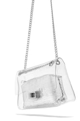 Elenia Crossbody Handbag - Silver