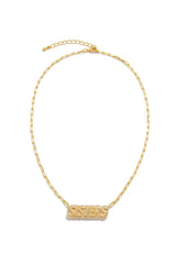 Sisters Necklace Gold Dipped Cubic Zirconia Necklace - Gold