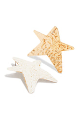 Winslet Statement Earring - Ivory Gold