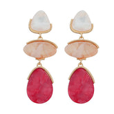 Teardrops Dangling Plate Earrings