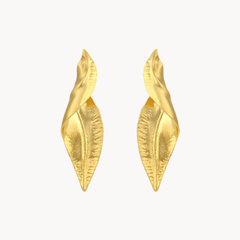 Twisted Leaf Earrings