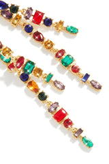 Vico Embellished Dangle Earring - Gold Multi