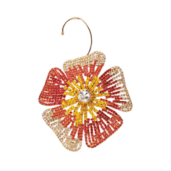 1-Piece Oversized Rhinestones Dangle Earrings
