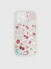 Just A Girl Iphone Case Clear / Pink