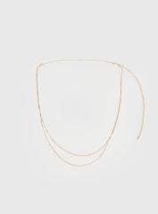 Dressed Up Dainty Chain Belt Gold