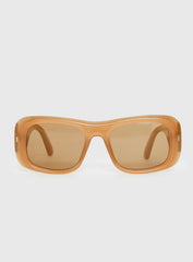 Stick Around Oversized Sunglasses Orange / Yellow