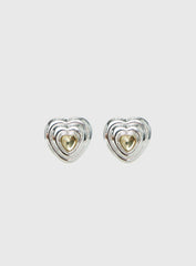 Missouri Stud Earrings Silver / Butter